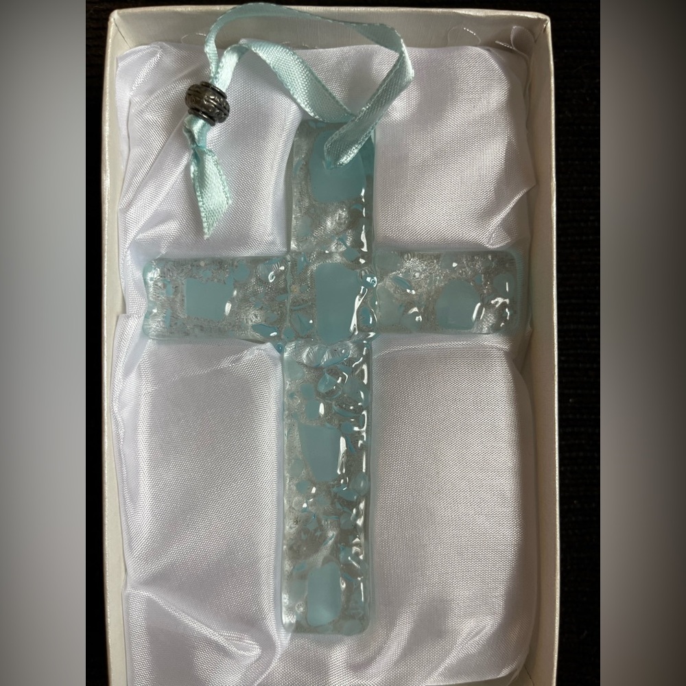 Murano glass cross